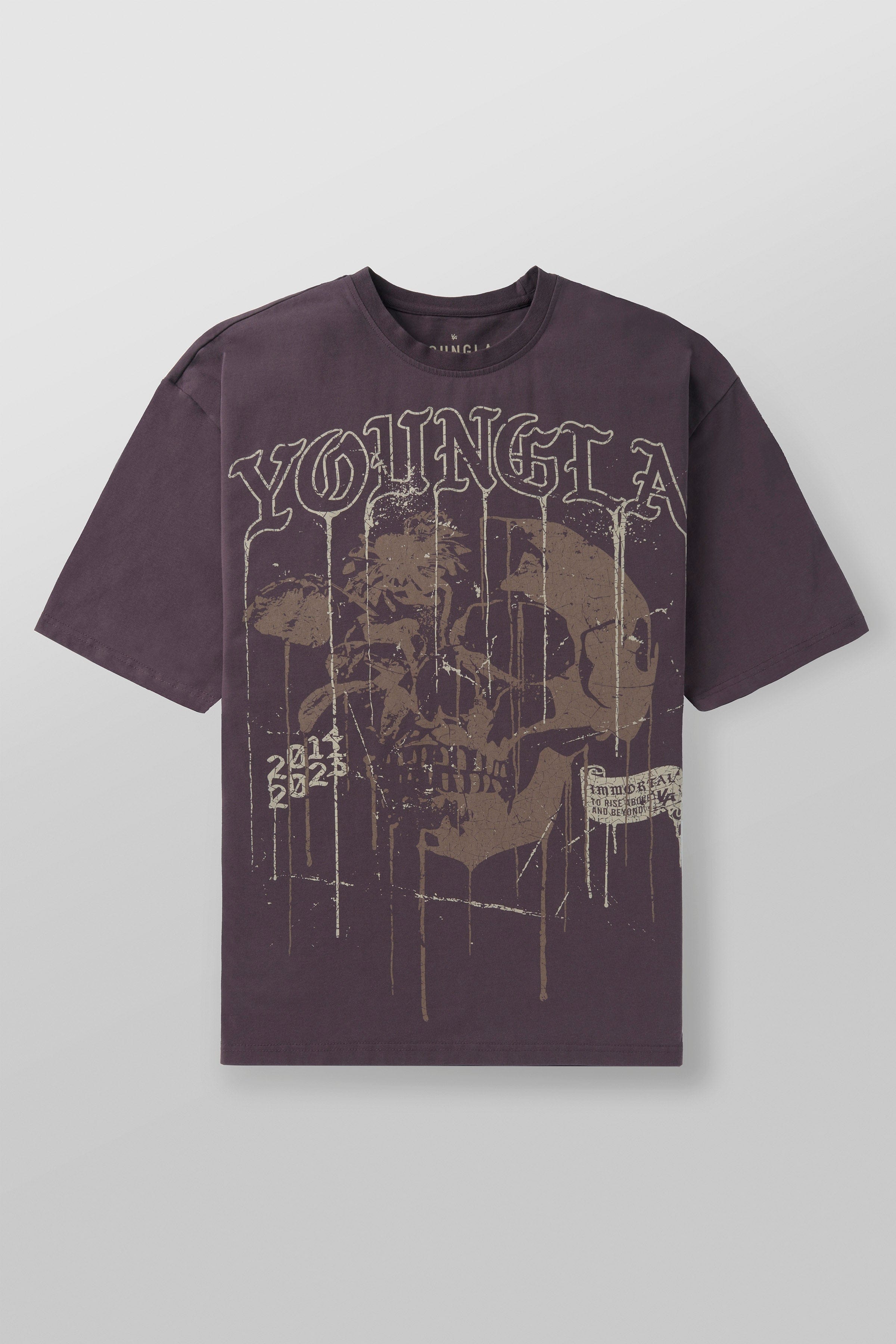 4116 - Floral Skull Tees