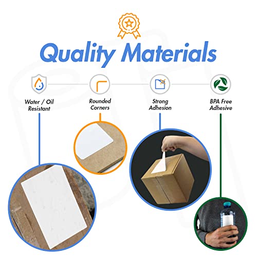 (4 Rolls, 900/Roll) 1.5¡± x 1.5¡± Direct Thermal Labels - 1¡± Core, Compatible with Rollo Label Printer & Zebra Desktop Printers - All Purpose QR Barcode Address - Adhesive Perforated