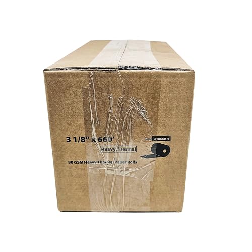(4 Rolls - 1 Case) 3 1/8 x 660' heavy thermal paper - nautilus hyosung halo - 80 GSM ATM Special Thermal Paper Rolls - BuyRegisterRolls