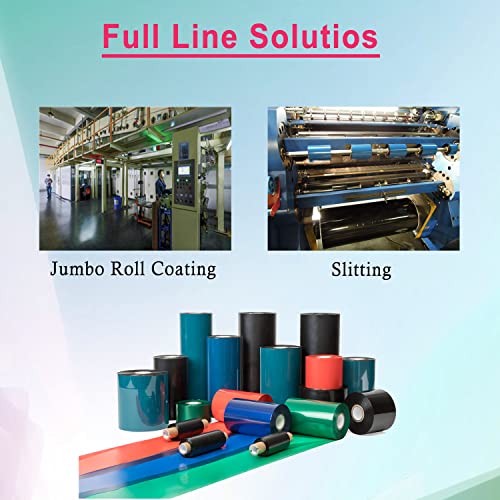 (4 Rolls) 4.33 x 244' Premium Resin Ribbon, 110mm x 74m Black Thermal Transfer Ribbon for 4'' Desk-Top Barcode Thermal Label Printers from Zebra, TSC, GoDex, Honeywell.. 1/2'' core