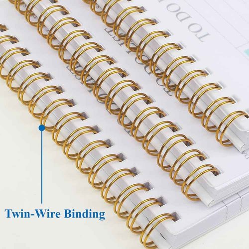 (50-Pack) To Do List Notepad - A5 Undated Daily Planner, 2500 Sheets/5000 Pages To Do List Notebook for Work, Spiral Waterproof Notepad for Office Supplies, School Planner, 5.8 x 8.3