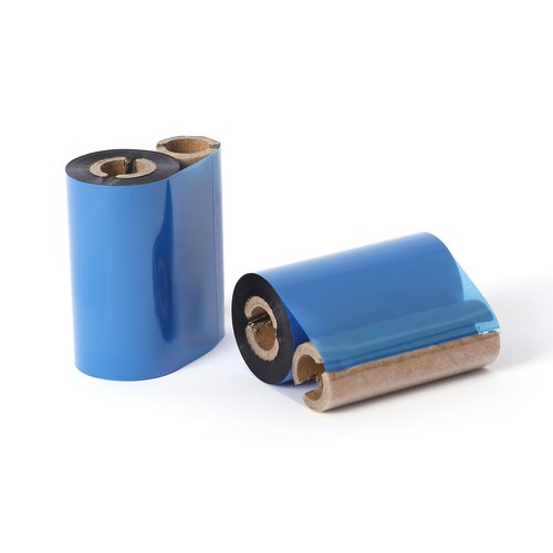 (4 Rolls) 2.24 x 244' Premium Resin Ribbon, 57mm x 74m Black Thermal Transfer Ribbon for 2'' Desk-Top Thermal Label Printers Like Zebra TLP2824, TSC, GoDex, Honeywell.. 1/2'' core