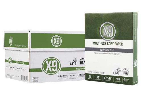 (8.5 x 11 Letter) - X-9 Multi-Use Print & Copy Paper, White, Brightness 92, Pallet of 40 Cases- 200,000 Pages Total