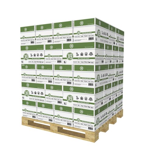 (8.5 x 11 Letter) - X-9 Multi-Use Print & Copy Paper, White, Brightness 92, Pallet of 40 Cases- 200,000 Pages Total