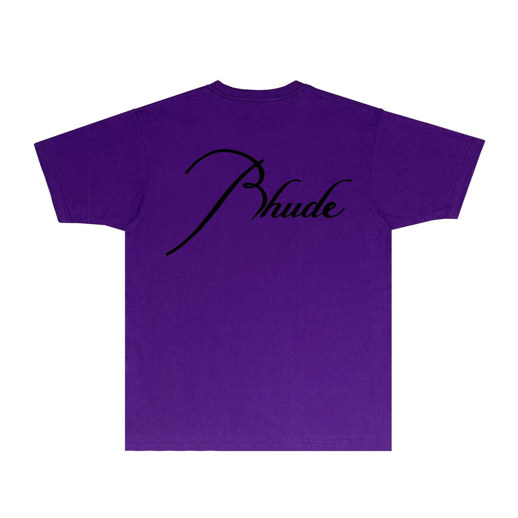 Rhude T-shirts Printed Trendy Pure Cotton