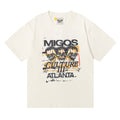 Gallery Dept T-shitrs Gilding Design Double Yarn Cotton Short Sleeve