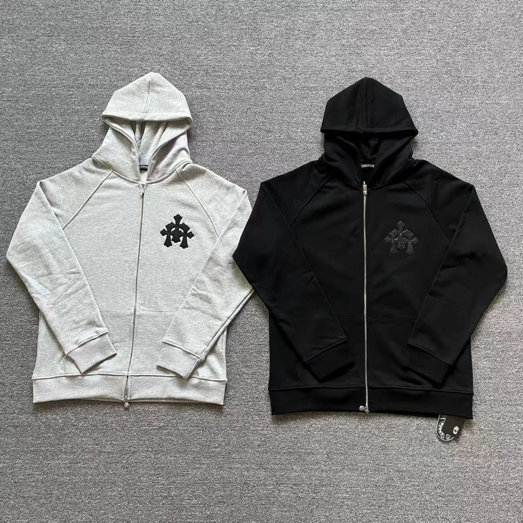 Chrome Heart Hoodie Chrome Heart Chrome cotton terry hooded sweater for men and women