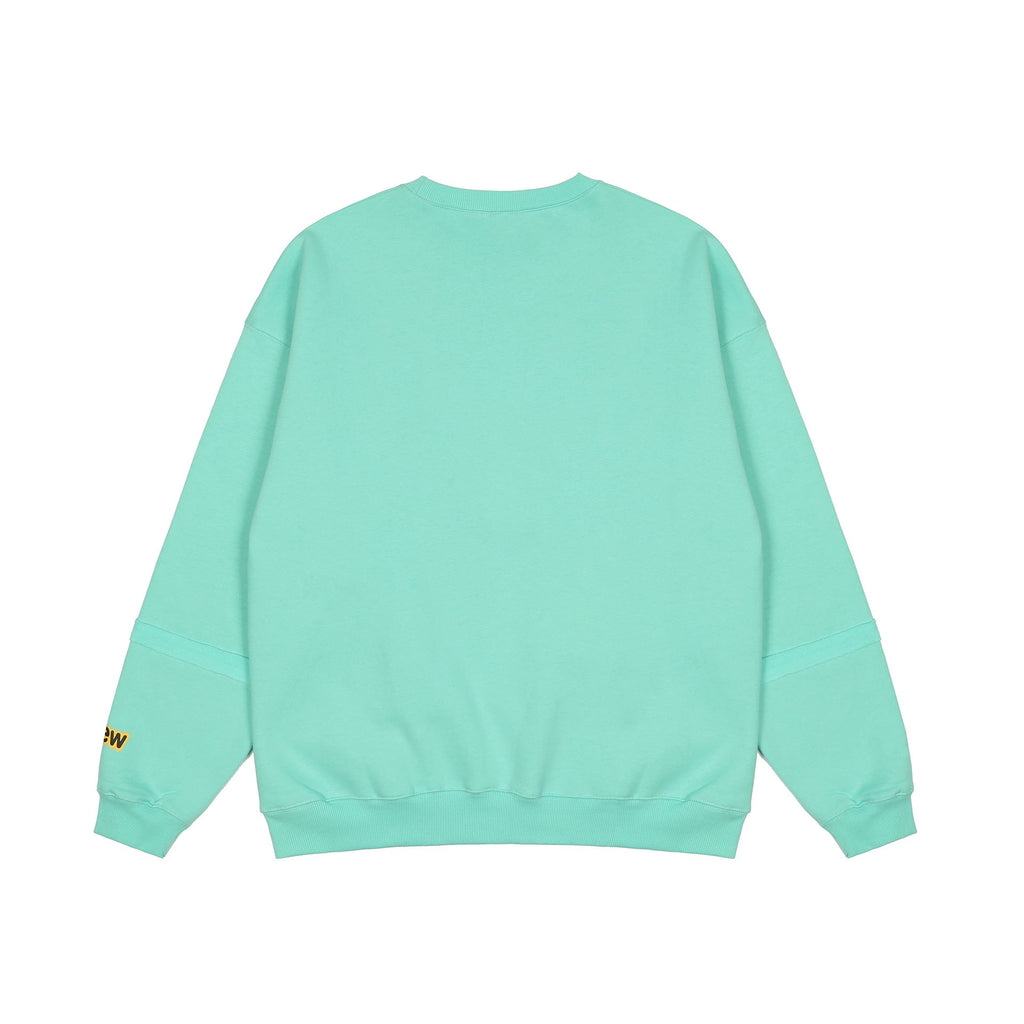 Drew House Sweatshirts Unisex Cartoon Dinosaur Crew Neck Fleece Sweater
