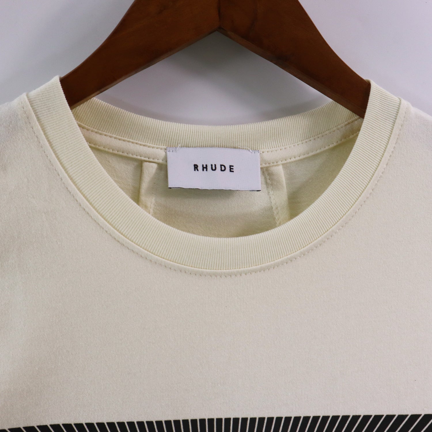 Rhude T-shirt Alphabet Slogan Printed Short Sleeve T-shirt