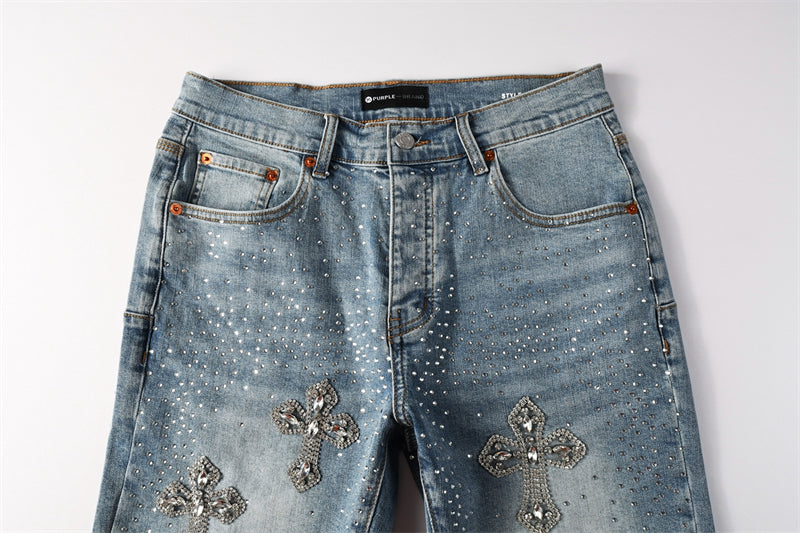 PURPLE  Fashion Jeans 5098